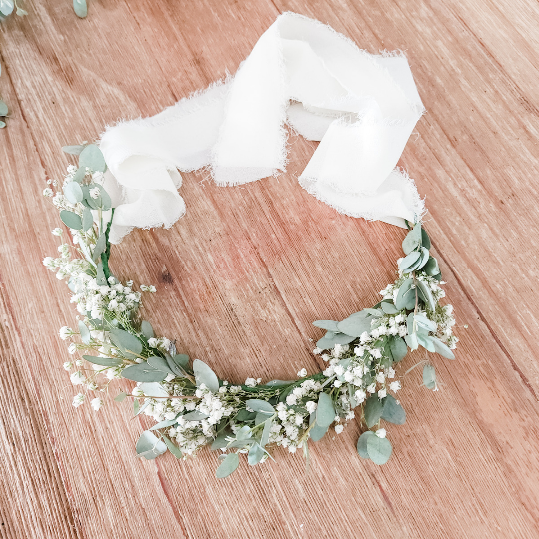 Flower Crown - Eucalyptus & Baby's Breath