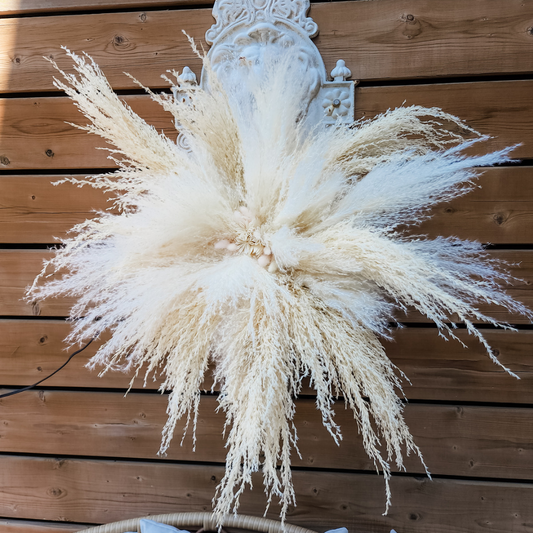 XL Pampas & floral decorative hanging. (Arch decor)