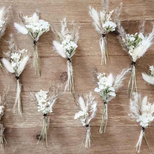 Mini Bundle Creams & Browns  (Boutonniere)