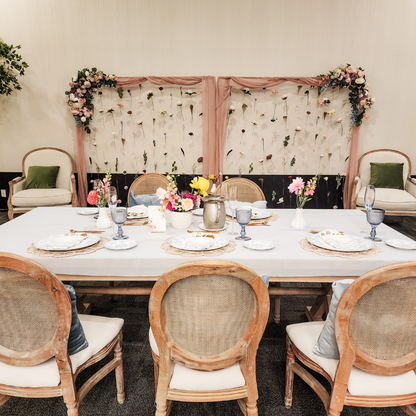 Floating Floral Backdrop Rental