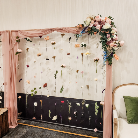 Floating Floral Backdrop Rental