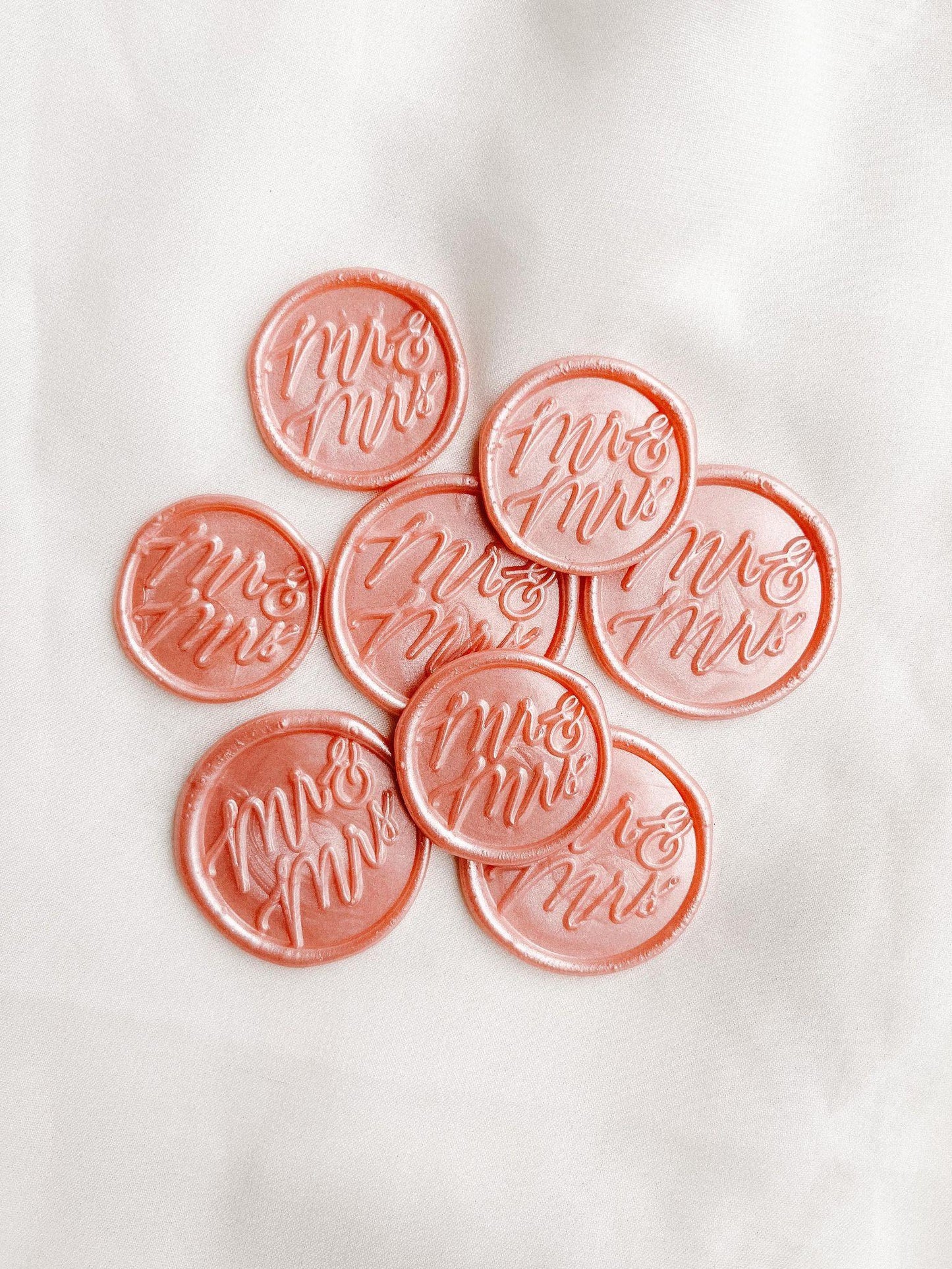 Mr & Mrs wax seals - Set of 9