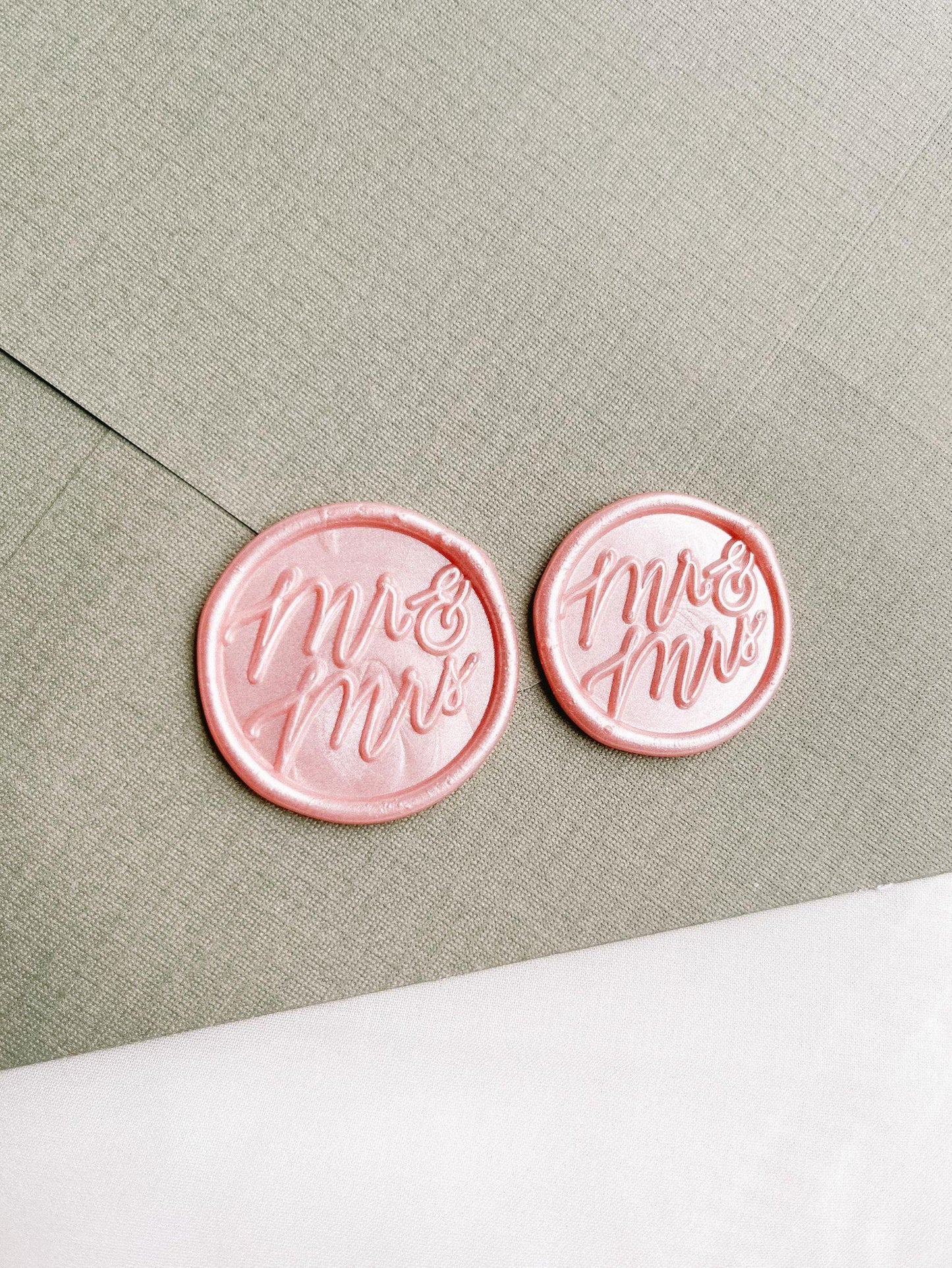 Mr & Mrs wax seals - Set of 9