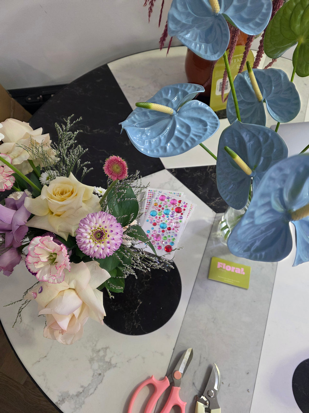 Paint & Petal: Bejeweled Flower Arrangement Workshop