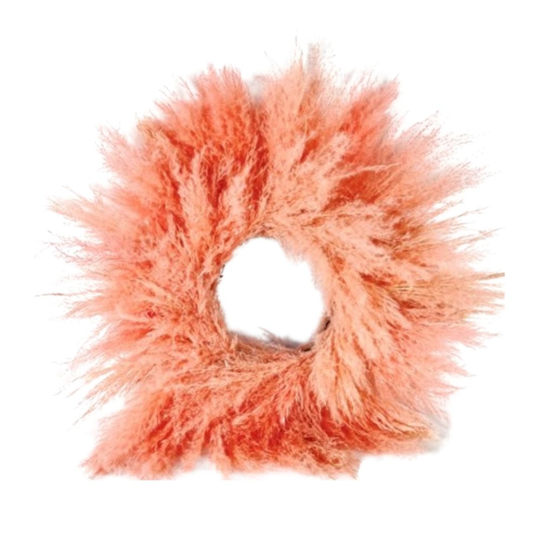 Pink Coral Pampas Wreath