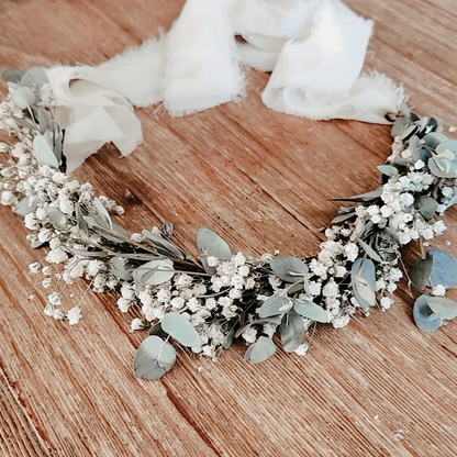 Flower Crown - Eucalyptus & Baby's Breath