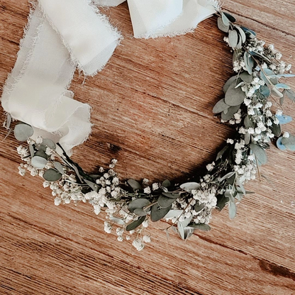 Flower Crown - Eucalyptus & Baby's Breath