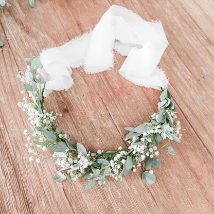 Flower Crown - Eucalyptus & Baby's Breath